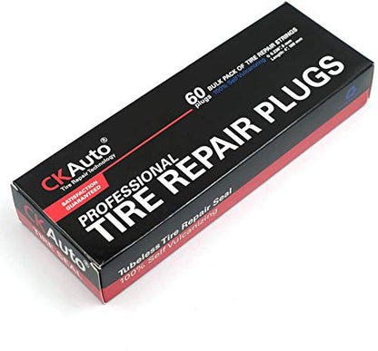 60 pcs 4" Brown Tire Repair Strings Tire Repair Plugs (60 Count)