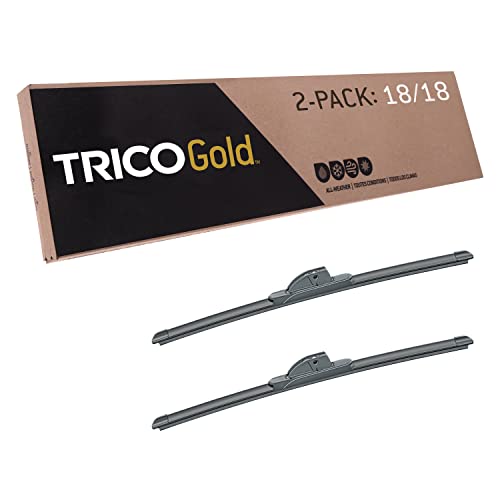 Gold 18" + 18" Premium Automotive Replacement Windshield Wiper Blades (2 Count)