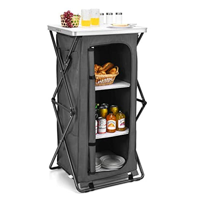 Folding Camping Storage Cabinet