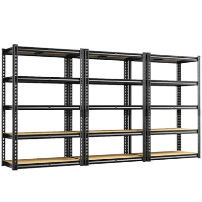 Storage Shelves with Smooth Edges for Garage Basement Shed Pantry (3 Count)