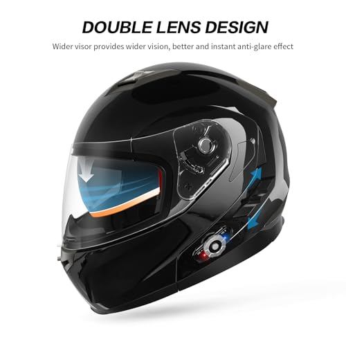 Motorcycle Helmet Bluetooth 5.0 Integrated New EPS FreedConn BM2