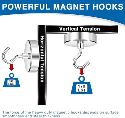 Magnetic Hooks for Cruise Cabins (12 Count)
