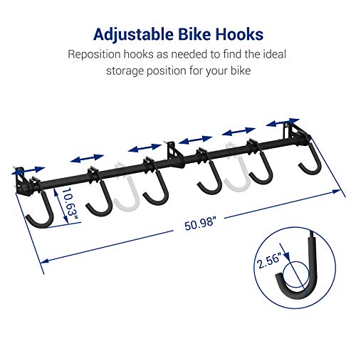 6 Bike Storage Rack Wall