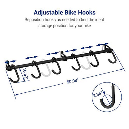 6 Bike Storage Rack Wall