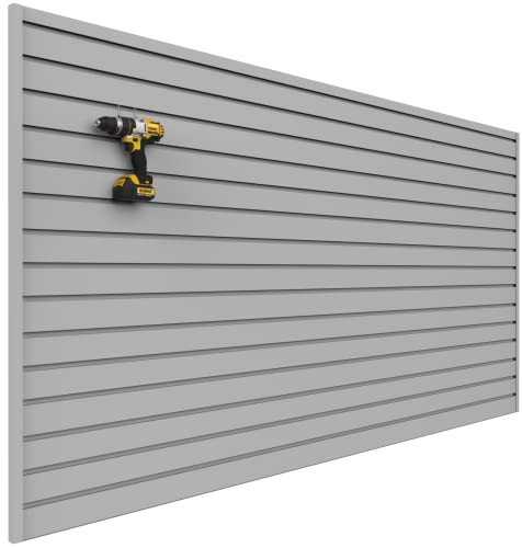 Heavy Duty 8'H x 4'W PVC Garage SlatWall Storage System