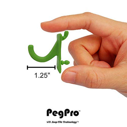 PegPro® J Hooks Kit for Standard “Wood Fiber” pegboard (24 Count)