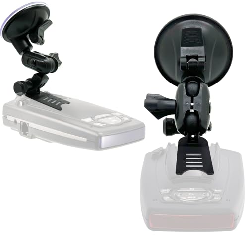 Ehnanced Dual Ball Joint Adjust Suction Cup Bracket Compatible for Escort Passport 9500ix