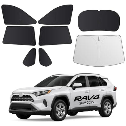 2026 8PC Full Set Window Sunshade for Toyota RAV4 2019 (8 Count)