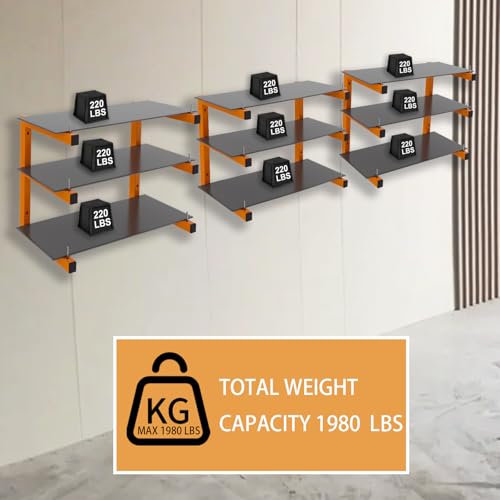 6 Pack Wall Mounted Lumber Rack (6 Count)