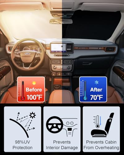 Foldable Front Windshield Sun Shade fit for Ford Maverick 2022