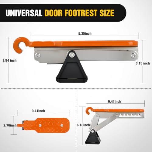 Car Door Step Universal Aluminum Latch Step for Car Roof Access Portable Folding Car Door Latch Hook Step Multi