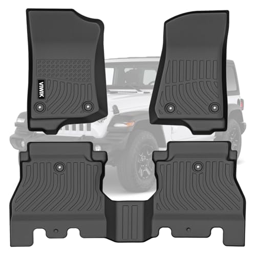 Car Floor Mats for Jeep Wrangler JL 4 Door 2018