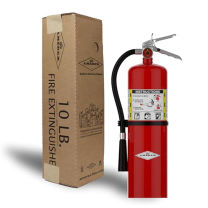 B456 10 lbs ABC Dry Chemical Fire Extinguisher with Wall Bracket