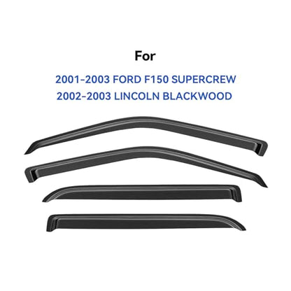 Window Visors Rain Guards for 2001 2002 2003 Ford F150 Crew