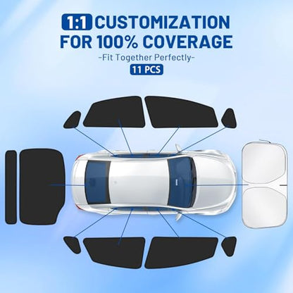 Car Window Shades for Toyota Prius 2010 (11 Count)