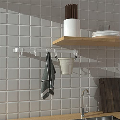 15 Pack White Wall Mount Hooks for Hanging Coats & Towels