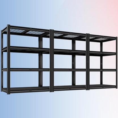 40" W Heavy Duty Garage Shelving 2200 LBS 4 Tier Storage Shelves (3 Count)