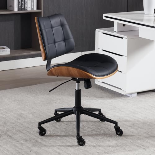Home Office Desk Chair with Rubber Wheels
