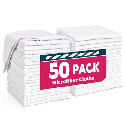 White Microfiber Towels (50 Count)