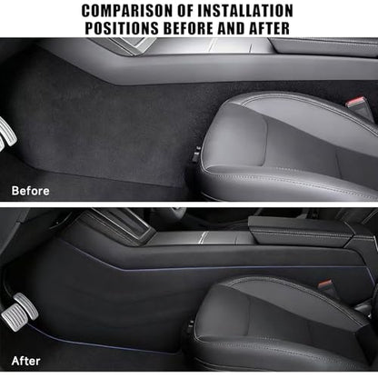 8Pcs Door Sill Protector and 2Pcs Center Console Anti