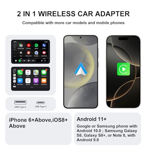 Wireless CarPlay & Android Auto Adapter