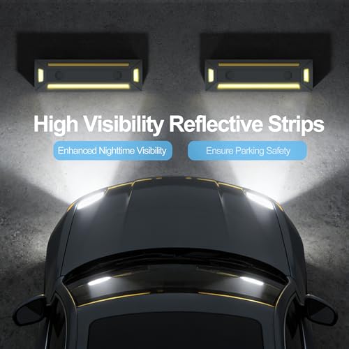 2PCS Rubber Parking Guide Tire Blocks