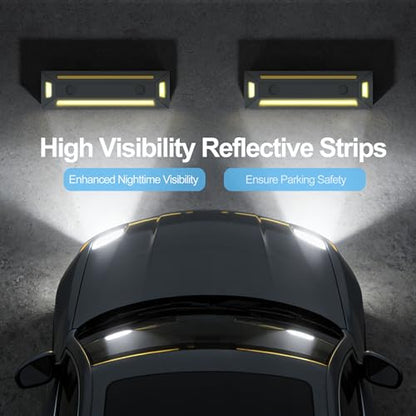 2PCS Rubber Parking Guide Tire Blocks