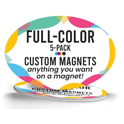Custom Car Magnet 4x6 Inch 5 Pack (5 Count)