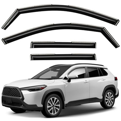 Window Deflectors Smoke Tinted In (4 Count)