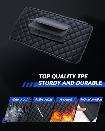 Santa Fe Armrest Cover for 2024 2025 2026 Hyundai Santa Fe MX5 Accessories Center Console Middle Lid Pad Protector for Car Elbow Rest