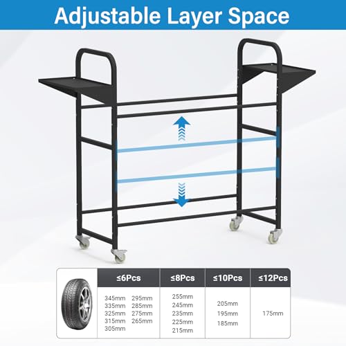 Tire Storage Rack 44" x 44" x 18" with Anti