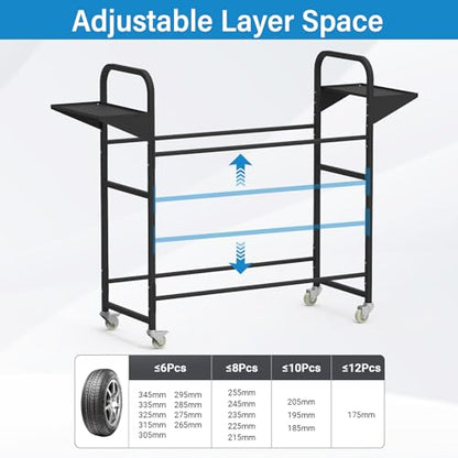 Tire Storage Rack 44" x 44" x 18" with Anti