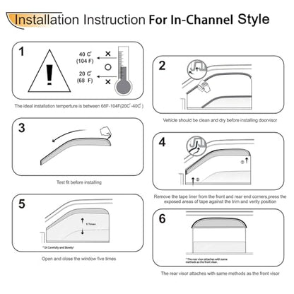 Window Visors Deflector for 2005