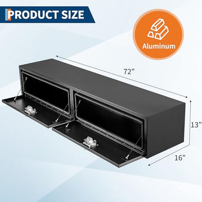 Black Steel Truck Bed Tool Box