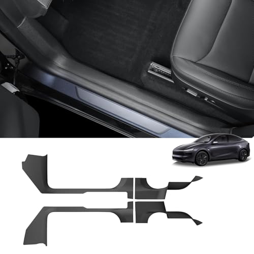 Front & Rear Door Sill Protectors for Model Y Juniper 2025+ (4 Count)