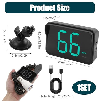 GPS Digital Speedometer for Car MPH