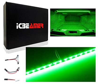 12" Green 18 SMDs 2835 LED Strip Light Universal Fit Car Trunk Cargo Area or Interior Illumination