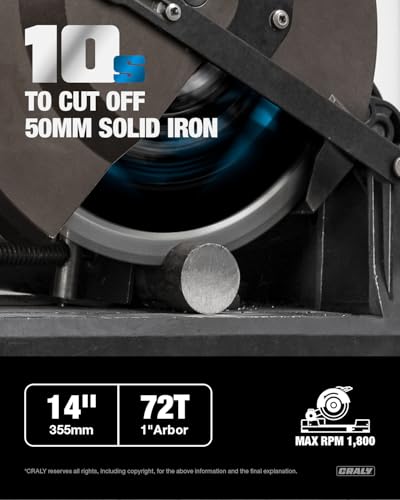 14 Inch 72 Teeth Steel and Ferrous Metal Cutting Circular Saw Blade