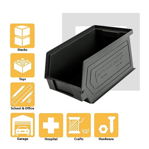 Plastic Storage Bins (12 Count)