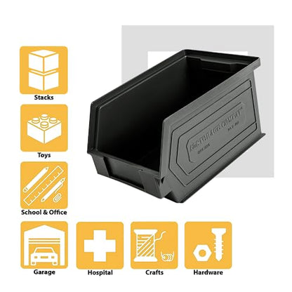 Plastic Storage Bins (12 Count)