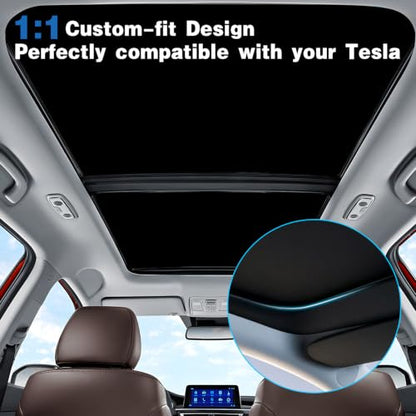 Black Sunshade Roof Sunroof Cover Waterproof Sunshade