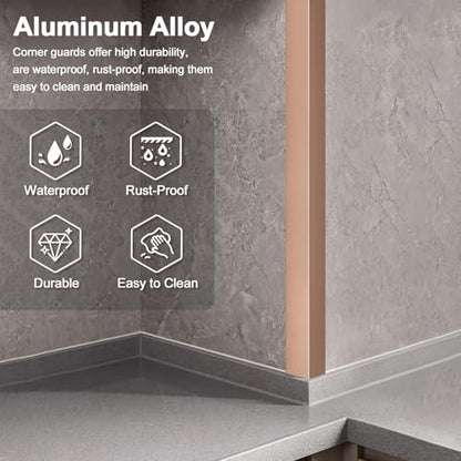 4PCS 45" Aluminum Metal Corner Protectors (4 Count)