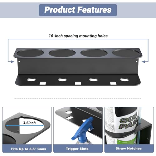 Spray Bottle Holder Wall Mount