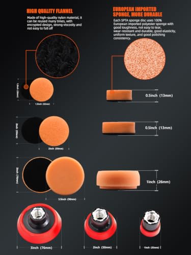 29 Pcs Mini Car Polishing Pad Kit