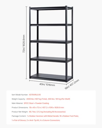 Storage Shelves (5 Count)