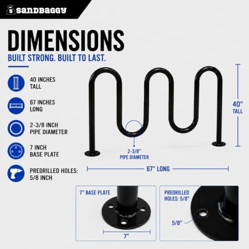 Commercial 7 Bike Rack