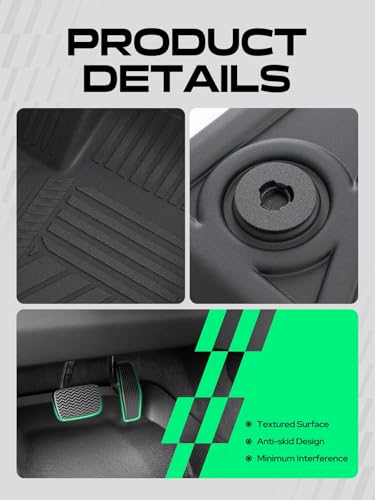 Automotive Floor Mats for Chevy Traverse 2018 (4 Count)