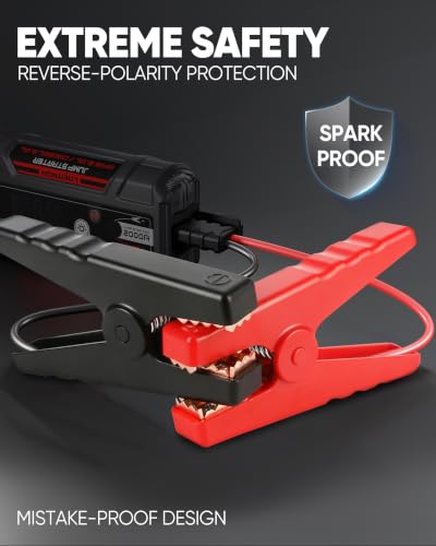 J400 Portable Jump Starter for Upto 8.0L Gas & 6.0L Diesel Engines