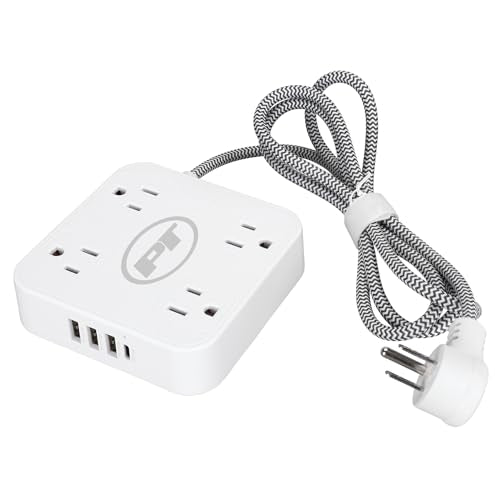 W2266 8-in-1 Multi-Tap Outlet Power Strip, 5 ft. Cord