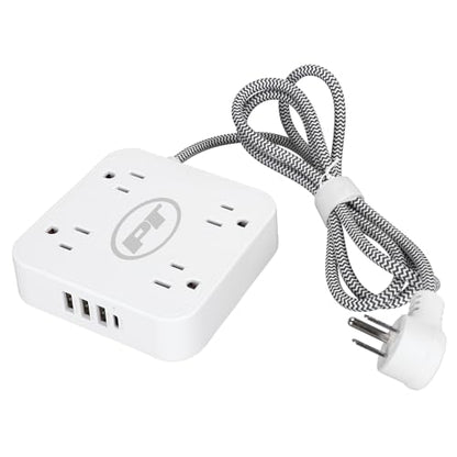 W2266 8-in-1 Multi-Tap Outlet Power Strip, 5 ft. Cord